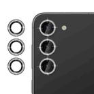 For Samsung Galaxy S23+ 5G Klebol Individual Camera Lens Diamond Ring Protector(Black) - 1