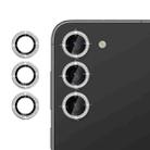 For Samsung Galaxy S23+ 5G Klebol Individual Camera Lens Diamond Ring Protector(Silver) - 1