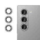For Samsung Galaxy Z Fold7 5G Kalebol Individual Camera Lens Diamond Ring Protector(Black) - 1