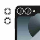 For Samsung Galaxy Z Flip7 5G Kalebol Individual Camera Lens Diamond Ring Protector(Black) - 1
