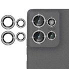 For Motorola Edge 50 5G Klebol Individual Camera Lens Diamond Ring Protector(Black) - 1