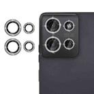For Motorola Moto G75 5G Klebol Individual Camera Lens Diamond Ring Protector(Black) - 1