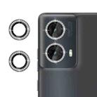 For Motorola Moto G85 5G Klebol Individual Camera Lens Diamond Ring Protector(Black) - 1