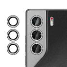 For Tecno Camon 40 Klebol Individual Camera Lens Diamond Ring Protector(Black) - 1