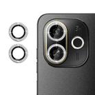 For Tecno Pop 9 Klebol Individual Camera Lens Diamond Ring Protector(Silver) - 1