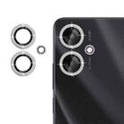 For Redmi 13C 5G Klebol Individual Camera Lens Diamond Ring Protector(Silver) - 1