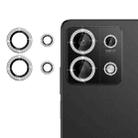 For Redmi Note 13 5G Klebol Individual Camera Lens Diamond Ring Protector(Silver) - 1