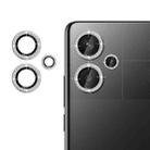 For Redmi Note 13 Pro+ 5G Klebol Individual Camera Lens Diamond Ring Protector(Silver) - 1