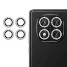 For Redmi Note 14 Pro+ Klebol Individual Camera Lens Diamond Ring Protector(Silver) - 1