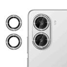 For Redmi Turbo 4 Klebol Individual Camera Lens Diamond Ring Protector(Black) - 1