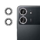 For Xiaomi Poco C65 Klebol Individual Camera Lens Diamond Ring Protector(Black) - 1