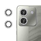 For Xiaomi Poco M7 Pro 5G Klebol Individual Camera Lens Diamond Ring Protector(Silver) - 1