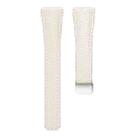 18mm Slim Litchi Texture Fold Magnetic Buckle Genuine Leather Watch Band(Starlight) - 3