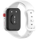 For Huawei Watch Fit 4 Slim Butterfly Buckle Silicone Watch Band(White) - 2