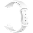 For Huawei Watch Fit 4 Slim Butterfly Buckle Silicone Watch Band(White) - 3