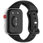 For Huawei Watch Fit 4 Slim Butterfly Buckle Silicone Watch Band(Black) - 2