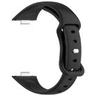 For Huawei Watch Fit 4 Slim Butterfly Buckle Silicone Watch Band(Black) - 3