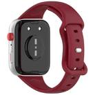 For Huawei Watch Fit 4 Slim Butterfly Buckle Silicone Watch Band(Wine Red) - 2