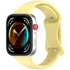 For Huawei Watch Fit 4 Slim Butterfly Buckle Silicone Watch Band(Yellow) - 1