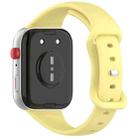 For Huawei Watch Fit 4 Slim Butterfly Buckle Silicone Watch Band(Yellow) - 2