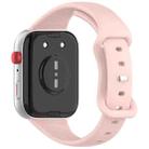 For Huawei Watch Fit 4 Slim Butterfly Buckle Silicone Watch Band(Light Pink Orange) - 2