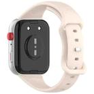 For Huawei Watch Fit 4 Slim Butterfly Buckle Silicone Watch Band(Light Apricot) - 2