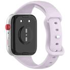 For Huawei Watch Fit 4 Slim Butterfly Buckle Silicone Watch Band(Lilac) - 2