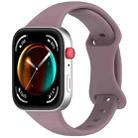 For Huawei Watch Fit 4 Slim Butterfly Buckle Silicone Watch Band(Smoke Purple) - 1