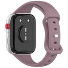 For Huawei Watch Fit 4 Slim Butterfly Buckle Silicone Watch Band(Smoke Purple) - 2