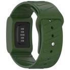 For WHOOP 4.0 Silicone Texture Watch Band(Army Green) - 2