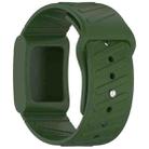 For WHOOP 4.0 Silicone Texture Watch Band(Army Green) - 3