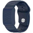 For WHOOP 4.0 Silicone Texture Watch Band(Dark Blue) - 1