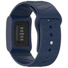 For WHOOP 4.0 Silicone Texture Watch Band(Dark Blue) - 2