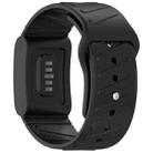 For WHOOP 4.0 Silicone Texture Watch Band(Black) - 2