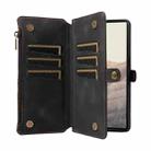 For Google Pixel 6 Fantasy Multifunctional Zipper Wallet Leather Phone Case(Black) - 3