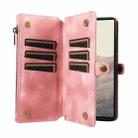 For Google Pixel 6 Fantasy Multifunctional Zipper Wallet Leather Phone Case(Pink) - 3
