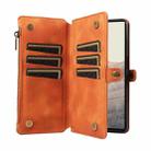 For Google Pixel 6 Fantasy Multifunctional Zipper Wallet Leather Phone Case(Orange) - 3