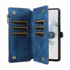 For Google Pixel 7 Fantasy Multifunctional Zipper Wallet Leather Phone Case(Blue) - 3