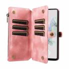 For Google Pixel 7 Fantasy Multifunctional Zipper Wallet Leather Phone Case(Pink) - 3