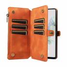 For Google Pixel 7 Fantasy Multifunctional Zipper Wallet Leather Phone Case(Orange) - 3