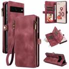 For Google Pixel 7 Pro Fantasy Multifunctional Zipper Wallet Leather Phone Case(Purple) - 1