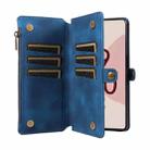 For Google Pixel 7 Pro Fantasy Multifunctional Zipper Wallet Leather Phone Case(Blue) - 3