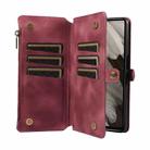 For Google Pixel 7a Fantasy Multifunctional Zipper Wallet Leather Phone Case(Purple) - 3