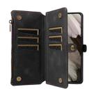 For Google Pixel 8 Pro Fantasy Multifunctional Zipper Wallet Leather Phone Case(Black) - 3