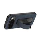 For Google Pixel 10 / 10 Pro Electroplating Wristband Holder Brushed Texture Phone Case(Deep Blue) - 1