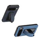 For Google Pixel 10 / 10 Pro Electroplating Wristband Holder Brushed Texture Phone Case(Blue) - 3