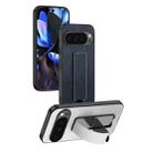 For Google Pixel 10 / 10 Pro Electroplating Wristband Holder Brushed Texture Phone Case(Purple) - 2