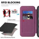 For iPhone 16 Plus Linton MagSafe Leather Phone Case(Purple) - 3
