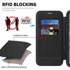 For iPhone 16e Linton MagSafe Leather Phone Case(Black) - 3