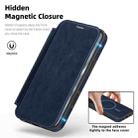For iPhone 16e Linton MagSafe Leather Phone Case(Blue) - 3